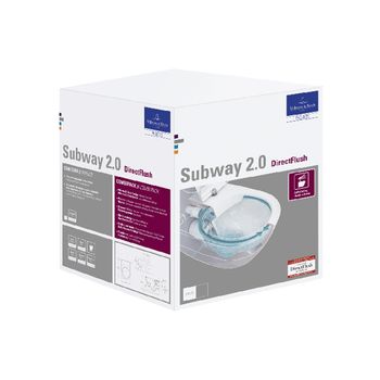 Vas WC suspendat Villeroy&Boch Subway 2.0, DirectFlush, CeramicPlus  cu capac Slim Soft Close 