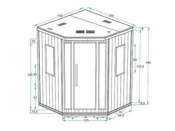 Sauna cu infrarosu "Salome" 3EXX0511 (la comanda) 