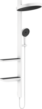 Душевая система hansgrohe Rainfinity Showerpipe 360, скрытого монтажа, белый матовый 