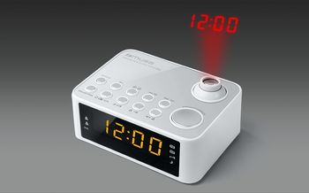 MUSE M-178 PW, Tuner FM, Clocks, White 