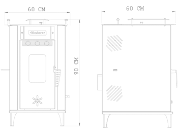 Печь на пеллетах Biostove 4 кВт 