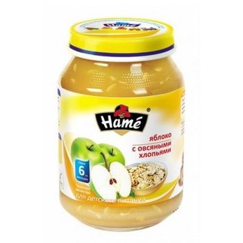 cumpără Hame piure din mere și fulgi de ovăz 6+ luni, 190 g în Chișinău 