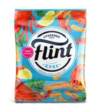 Сухарики Flint 70g со вкусом краба 