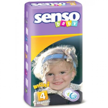 купить Senso Baby подгузники Maxi 4, 7-18кг. 40шт в Кишинёве 