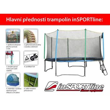 Trambulina (plasa + scara) d=460 cm (max. 150 kg) Spartan 987 (3692) 