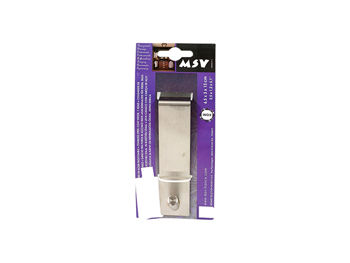 Cuier suspendabil pe usa MSV 6.5X3X13cm, inox 