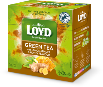 купить LOYD Green Lemon, Honey, Ginger, зеленый чай, 20 пак в Кишинёве 