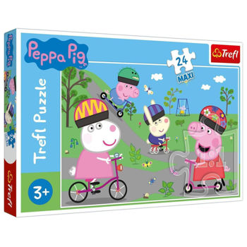 Puzzle Trefl 14330 Puzzles - 24 Maxi - Peppa Pigs active day / Peppa ...