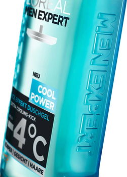 Gel de dus corp, fata si par L’Oreal Men Expert Cool Power Icy-Caps, 300ml 
