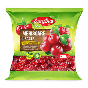 Merișoare (rachițele) uscate, 200g 