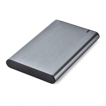 2.5"  SATA HDD/SSD 9.5 mm External Case Type-C, Gembird "EE2-U3S-6-GR", aluminum, Grey 