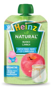 Piure Heinz mere cu smântână dulce, 90g (6 luni) 