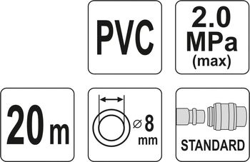 cumpără Furtun aer comprimat cuple rapide 8mm*20m în Chișinău 