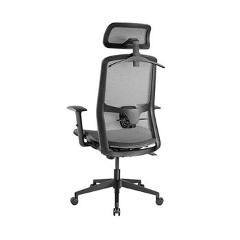 Кресло офисное Lumi Ergonomic Office Chair CH05-18, Black, Headrest, Elastic Breathable Mesh Seat and Back, Pneumatic Seat-Height Adjustment,  Nylon Base, PU Hooded Caster, 100mm Class 4 Gas Lift, Weight Capacity 150 Kg