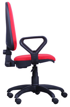 Fotoliu birou Prestij Lux rosu AMF-1 A-28 