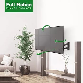 Wall Mount Barkan ''BM443LP'' Black 13"-75" Move Long, max.43kg, VESA mm: up to 600x400mm 