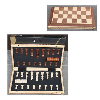 Шахматы + шашки + нарды из дерева 3-в-1 38x14 см 2311-1276 (11035) 