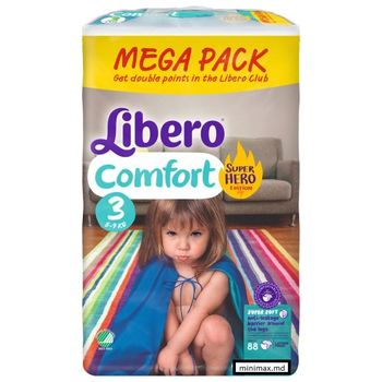 купить Libero подгузники Megapack Comfort 3, 5-9 кг 88шт в Кишинёве 