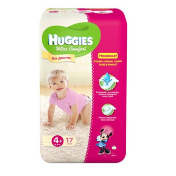 cumpără Huggies (4+) Ultra Comfort Small Pack Girl  (10-16kg)  N17 în Chișinău 
