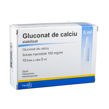 cumpără Calciu gluconat 10% 5ml sol.inj. N2x5 în Chișinău 