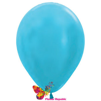 Balon de latex,  azuriu nacru - 30 cm 
