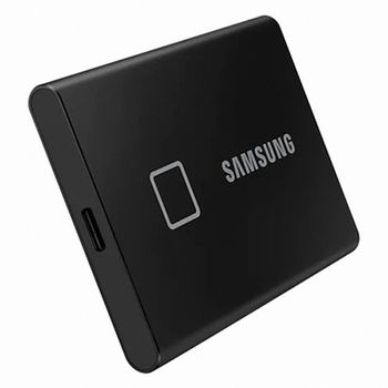 1.0TB (USB3.2/Type-C) Samsung Portable SSD T7 Touch, FP ID, Black (85x57x8mm, 58g, R/W:1050MB/s) 