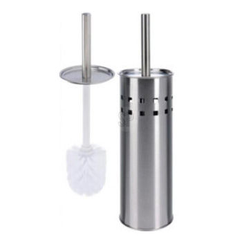 Perie WC Promstore 31106 Perie WC cu suport Cilindru Bathroom 39cm, din inox