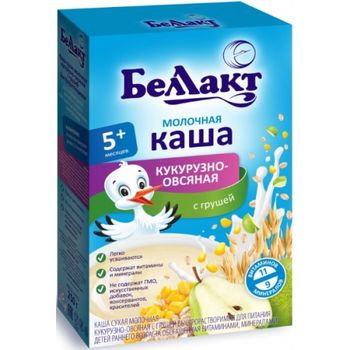 купить Беллакт каша кукурузно-овсяная молочная с грушей, 5+мес. 250г в Кишинёве 