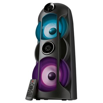 Partybox SVEN "PS-720" 80w, Black, Bluetooth, TWS, Bluetooth, FM, USB, microSD, 2x4400mA*h 