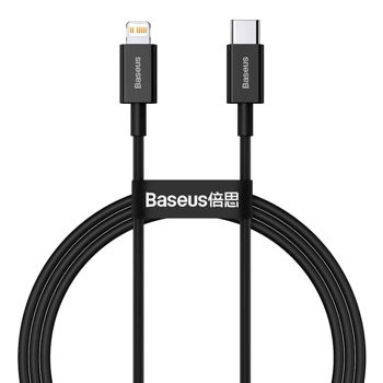Baseus Cable Type-C to Lightning Superior Series Fast Charging PD 20W 1m, Black 