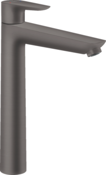 Talis E Смеситель для раковины 240, однорычажный, со сливным гарнитуром, шлиф. черный хром 