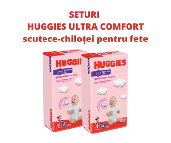 купить Набор трусики для девочек Huggies 4  (9-14 кг), 2x52 шт. в Кишинёве 