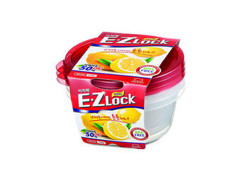 Set containere alimentare EZ Lock 3buc, 0.35l, D12.5cm 