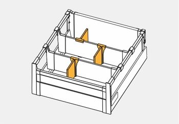 Divider gri pentru placa transversală MB Square 