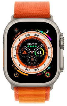 Apple Watch Ultra 49mm GPS+Cellular (MQFL3), Medium-Titanium Orange Alpine 