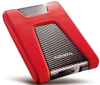 купить 2.0TB (USB3.1) 2.5" ADATA HD650 Anti-Shock External Hard Drive, Red (AHD650-2TU31-CRD) в Кишинёве 