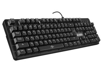 Gaming Keyboard SVEN KB-G9100, Win lock key, Fn keys, 7 backlit modes, Black, USB 