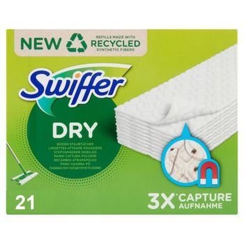 Сухие салфетки Swiffer DRY CATTURA POLVERE просоченным детергентом, 21 шт 