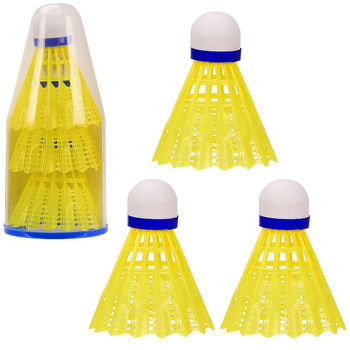 Fluturas badminton (3 buc.) 2128 galben (578) 