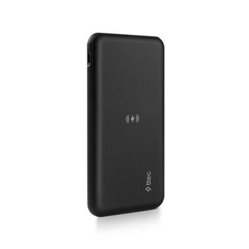 ttec Powerbank 10.000mAh Slim Pro W Wireless, Black 