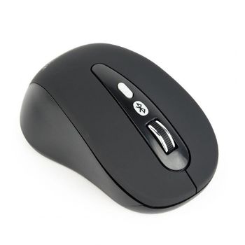 Wireless Mouse Gembird MUSWB-6B-01, Optical, 800-1600 dpi, 6 buttons, Bluetooth, 2xAAA, Black 