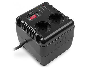 SVEN Automatic Voltage Regulator VR-L600, 600VA/200W, Input 184~285V, Output 230V -14/+10%, 2 socket (stabilizator de tensiune/стабилизатор напряжения)