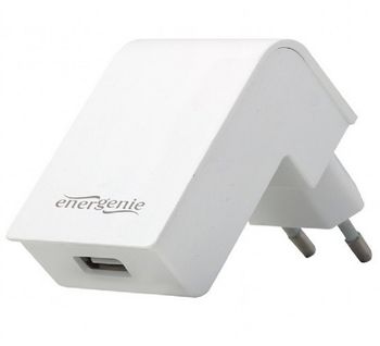 Universal USB charger, Out:1 USB * 5V / 2.1A, In: Schuko CEE 7/4, White, EG-UC2A-02-W 