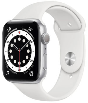 Apple Watch 6 44mm GPS (M00D3), Aluminum White 