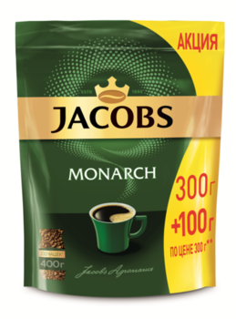 Кофе растворимый Jacobs Monarch, 400 г 