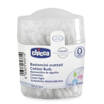 cumpără Chicco Bețișoare cu vată hidrofilă cu sigiliu de protecție , 0+, 160buc (64457) în Chișinău 