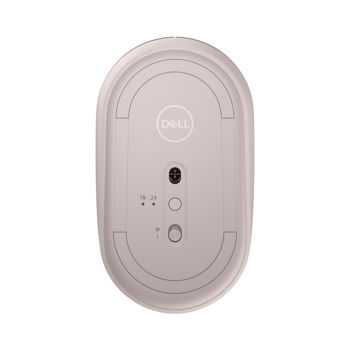 Wireless Mouse Dell MS3320W, Optical, 1600dpi, 3 buttons, 2.4 GHz/BT, 1xAA, Ash Pink 