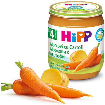 купить Пюре Hipp морковь с картофелем (4+ мес.), 125 г в Кишинёве 