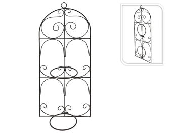 Suport suspendabil pentru 2 ghiveciuri "Forjare" 70X29cm metal 