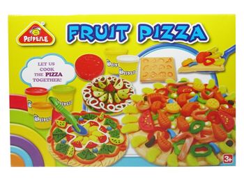 Set creativ "Fruit pizza" (plastilina+accesorii) 